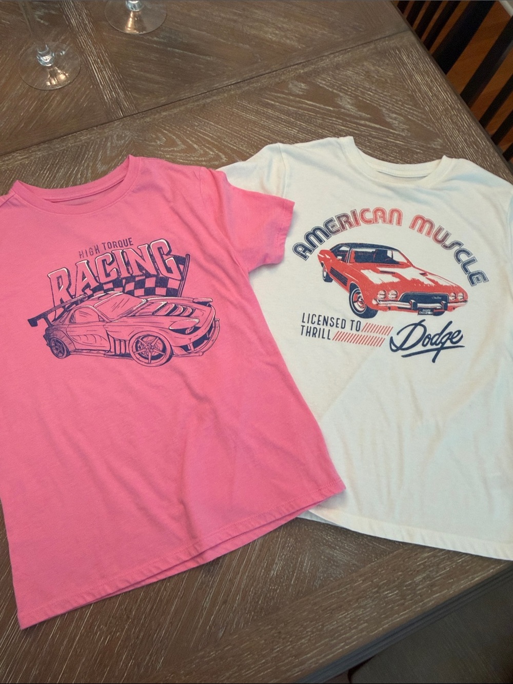 Kids Racing Graphic Tee - Pink